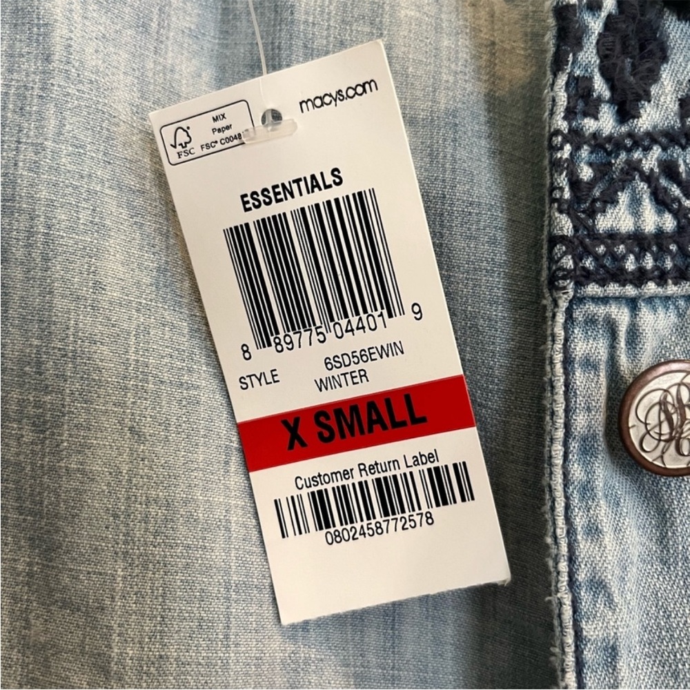 AMERICAN RAG embroidered jean jacket - Picture 7 of 11